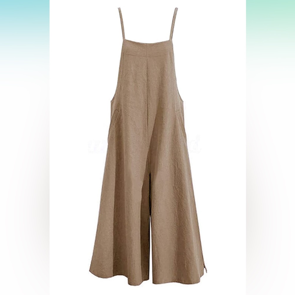 SOLD ON CURTSY ❌  Brown Ankle Length Baggy Overalls
